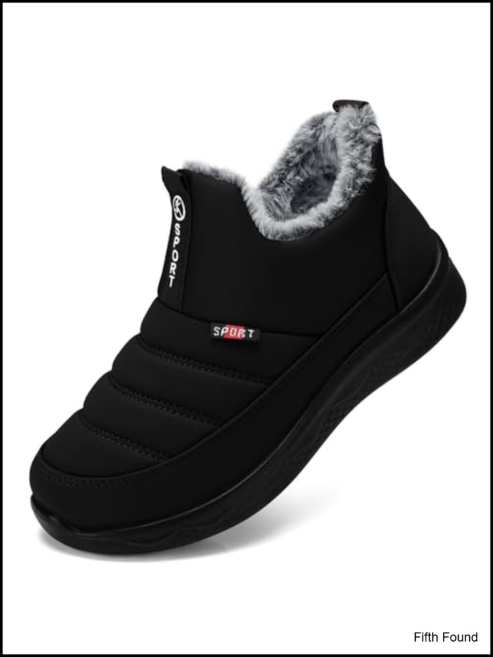 Women's Slip On Fur Lined Insulated Ankle Snow Boots Water Resistant